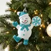 Decoraciones Navideñas Adornos para Árbol de Navidad Azules Animales de Dibujos Animados Ángeles Colgantes Decorativos Pequeños