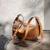 Bolsa Nalandu 2026 Novo Modelo Bolsa Transversal para Mulheres, Bolsa Dumpling de Alto Padrão para Primavera e Verão, Bolsa Feminina de Couro Genuíno, Bolsa de Ombro sob o Braço