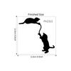 Adesivo decorativo de interruptor de personalidade removível e transfronteiriço de gato fofo esculpido para sala de estar e quarto