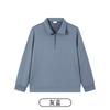 Camisa Polo com Zíper Manga Longa Roupa de Trabalho Bordada com Logo Elegante Atividades em Grupo Exposição Gola Outono e Inverno Roupa de Trabalho