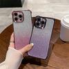 Funda protectora con soporte de anillo brillante para Apple 16PRO, con revestimiento anticaída en las cuatro esquinas y soporte de anillo brillante para iPhone 15/14