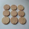 Piezas Redondas de Madera en Stock para Colgantes, Artículos Decorativos, Piezas Redondas con 1 o 2 Agujeros, Piezas de Madera con 1 Agujero para Accesorios Hechos a Mano