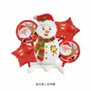 Nuevo paquete de serie navideña modelo globo reno Santa Claus globo globo de decoración de fondo para fiesta navideña