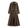 Comercio Exterior Otoño 2025 Nuevo Estilo Europeo y Americano Moda Femenina Casual Suelta Vestido Camisa de Popelina 8622654
