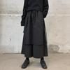 Calça Wide Leg Masculina e Feminina Estilo Dark Design de Algodão Primavera Nicho Nove Pontos Estilo Yamamoto Casal Estilo Japonês Calça Saia Casual