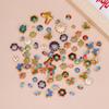 Accesorios Cloisonné de Oro Arena Mixto con Cuentas Gotas de Aceite Azul Quemado Hecho a Mano DIY Colgante Bolsa Transportadora Pequeños Accesorios con Cuentas
