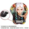 Alfombrilla de ratón 3D Estéreo de Pecho Almohadilla de Silicona para Reposamuñecas Una Pieza Nami Anime Juego Dormitorio Almohadilla Suave para Apoyo de Manos