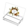 Base de Acrílico Transparente con Ranura para Tarjetas Mesa de Comedor Mesa de Boda Mesa para Exhibir Tarjetas Transparente Soporte para Exhibir Tarjetas y Notas Tarjetero