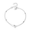 Popular Joyería Transfronteriza Europea y Americana Nicho Retro Verano Playa Nueva Cadena de Bolas Tobillera de Corazón Tobillera Versátil