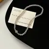 Nuevo Pulsera de Doble Círculo Gris Humo Blanco Morado Estilo Chino Vidrio Morado Uva Imitación Jade Hetian Exquisita Elegante Versátil Pulsera para Mujeres