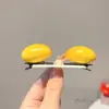 Puesto de Mercado Nocturno Comida y Juego Caricatura Fruta Pasador Infantil Lindo Adorno para el Cabello Modelo de Un Yuan Celebridad de Internet Accesorio para el Cabello Manzana