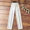 Calça Casual Feminina Reta com Cordão Transfronteiriça, Calça Longa Wide-Leg para Férias na Praia, Casa, Trabalho e Uso Diário Versátil