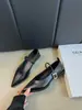 Primeiro Encontro com os Sapatos Femininos Bonitos de Ponta Fina Estilo Retro Francês Salto Baixo Emagrecedor para o Início da Primavera, Simples e Adequados para Ir ao Trabalho com Saias