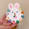 Mini clipe infantil bonito dos desenhos animados princesa hairpin menina quebrado grampo de cabelo doce cor acessórios para o cabelo do bebê