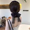Diadema de Cinta de Lunares Estilo Francés para Mujer, Adorno para el Cabello Dulce Plisado, Pasador Delicado, Diadema Adelgazante