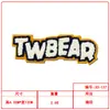 Bordado de Toalla Bordado por Computadora en Inglés Parches para Ropa, Bolsas, Uniformes de Béisbol, Parches Decorativos, Accesorios para Prendas, Suministro Directo Transfronterizo