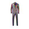 Ropa de escenario con estampado de cuadros y dorados plateados, ropa de club nocturno, traje brillante fresco para actuación, fábrica de trajes de actuación