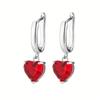 AliExpress Cross-border Hot Selling Love Zircon Ear Buckle Creative Ring Heart-shaped Pendant Necklace Three-piece Set