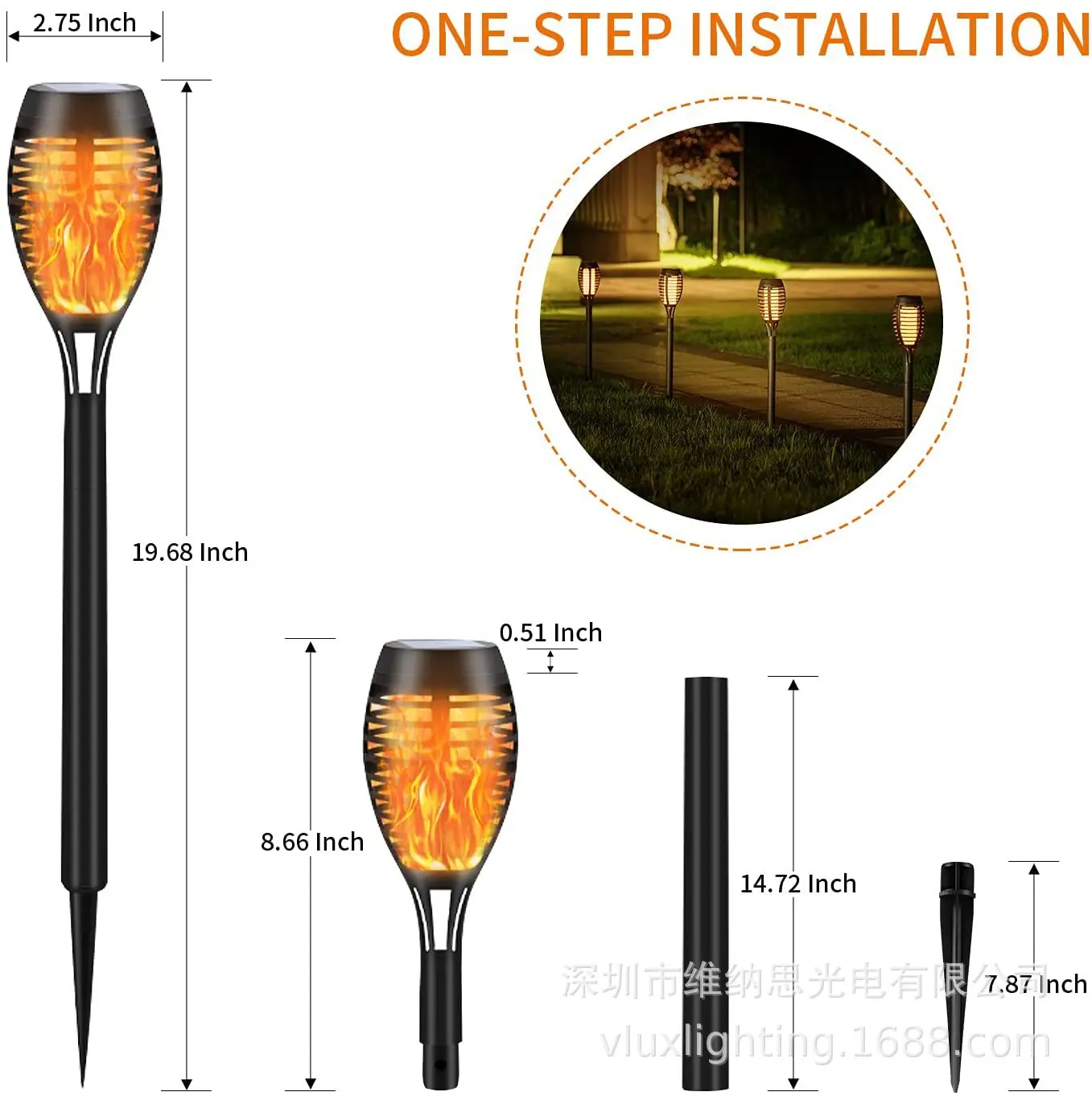 12led  14LED 火把灯