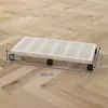Bandeja rectangular para macetas móviles, hierro forjado con ruedas, ruedas universales, transpirable, engrosada, tamaño grande, base cuadrada para plantas verdes