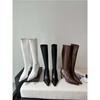 Botas Longas de Salto Alto para Mulheres 2026 Novo Estilo Salto Agulha Bico Fino Botas Europeias e Americanas Sexy Acima do Joelho Slim para Mulheres Botas de Outono e Inverno que Cobrem a Perna