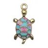Colgante de Tortuga de Aleación Esmaltada DIY Transfronterizo Moda Dibujos Animados Joyería Pendientes Llavero Accesorios