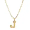Amazon Transfronterizo Nuevo Collar de 26 Letras Collar con Colgante de Letra Cadena Extendida de Clip de Papel Joyería Gótica para Mujeres