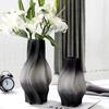 Vaso de vidro fosco novo de luxo leve estilo europeu decoração de casa sala de estar mesa de jantar arranjo de flores flor seca decoração de arte criativa