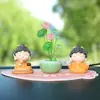 Juego de Adornos para el Tablero del Coche Pequeño Buda Bendito Decoraciones Zen para el Tablero Figura Budista Dropshipping