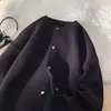 Nuevo cárdigan de punto para hombre de otoño, casual de negocios, versátil, cuello redondo, color liso, estilo chino, con botones, al por mayor