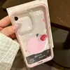 Funda de teléfono rosa con ilustración de manzana estilo ins, fresca y minimalista, adecuada para iPhone 17 Pro Max, 16/15, simple y de nicho