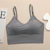 Camisola de seda helada para mujer, con escote en U, sin espalda, con sensación de hielo, sin rastro, para verano
