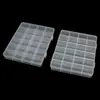 PP grande 24-grade fixa de plástico transparente jóias hairpin engrenagem de pesca frisado acabamento armazenamento quebrado Diamante contas caixa