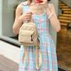 Mochila Fresca Simple de Primavera y Verano para Niñas, Paquete Único Multiusos, Bolso Escolar para Estudiantes de Campus, Color Sólido, Versátil, Casual, Mochila Pequeña