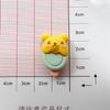 Accesorios de resina con forma de helado de oso y gato de dibujos animados de moda DIY, crema con pegamento en forma de gota, funda para teléfono móvil, parche para la cabeza