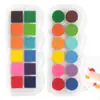 Pintura de Dedos para Niños de Preescolar de 12 Colores, Almohadilla de Tinta para Estampar Lavable, Almohadilla de Tinta de Colores para Pintura de Dedos para Bebés