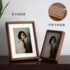 Juego de marcos de fotos de madera maciza de nogal negro mesa para lavar fotos hecho para imprimir 6 pulgadas 8 madera 7 sentido avanzado a4 marco vacío personalizado di
