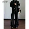 Calça Social Casual Elegante de Caimento Fluido Estilo Coreano Masculina Moda Outono 2026 Alongadora de Pernas Reta Tendência