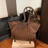 Bolsa Retrô Nova 2026 Transfronteiriça Bolsa Feminina Grande Capacidade Bolsa de Trabalho Moda Bolsa de Ombro Tote Bolsa Simples de Braço