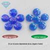 Anel Huagang pedra preciosa redonda cor multi-fogo opala superfície pedra nua superfície plana lisa opala sintética artificial diamante nude FI03