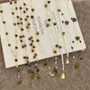 Colar de Miçangas Olho de Tigre Multicamadas Cor Caramelo Mocha Estilo Retrô Acessórios Moda Feminina Corrente para Suéter Luxo Leve Colar de Alta Qualidade