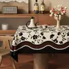 Mantel Estilo Vintage, Impermeable y a Prueba de Aceite, Mantel que No Requiere Lavado, Cubierta de Mesa de Café para el Hogar de Lujo Ligero
