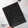 Pegatinas Huecas para Manicura Francesa Forma de Pintura en Spray Estrella de Cinco Puntas Corazón Oso Encaje Cuadros Pistola de Pulverización Calcomanías Antiderrames