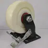 Ruedas Giratorias con Freno de 6 Pulgadas de Ancho para Remolques Industriales, Carros de Mano Pequeños de Plataforma Plana de 8 Pulgadas, Ruedas de Nylon de Alta Resistencia