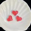 Tridimensional amor transparente pêssego rosa patch doce bonito caso de telefone DIY brincos material acessórios pacote atacado