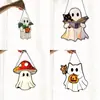 Atrapasol Halloween Nuevo Producto Transfronterizo Fantasma Lindo Acrílico Fantasma 2D Decoración Colgante para Ventana de Jardín Decoración del Hogar