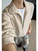 Nueva Camisa de Manga Larga Casual a Rayas Ajustada para Hombre Estilo Old Money 2026 con un Toque Americano