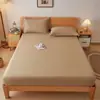 Tela de grado A para maternidad e infantil, adecuada para todas las estaciones, color liso simple, sábana bajera 100% algodón, pieza única, sábana bajera individual, envío directo disponible