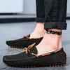 Sapatos Masculinos de Tamanho Grande 2025 Novos Quatro Estações Modernos Simples Slip-On Mocassins Transfronteiriços Outdoor Casuais Sapatos de Dirigir