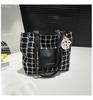 Bolso de Mujer Gran Capacidad 2025 Nueva Moda Popular Bolso de Hombro de Cuadros Contrastantes Casual Clase Trabajo Ropa Bolso Tote